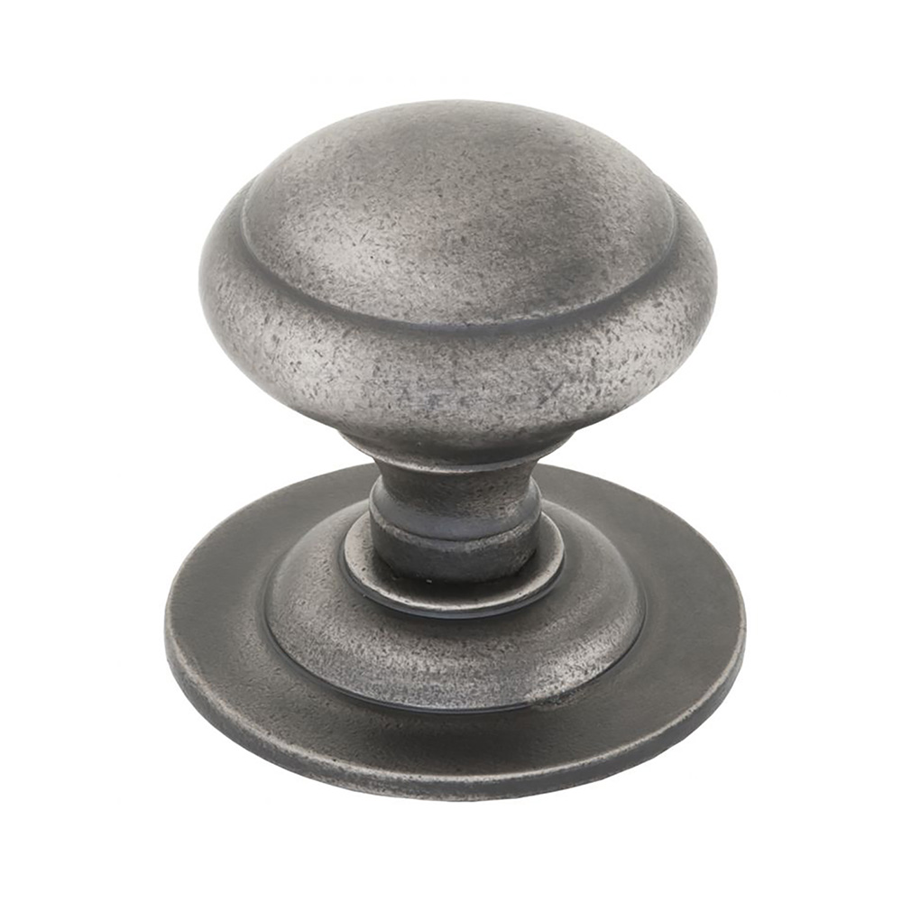 From the Anvil Round Centre Door Knob - Antique Pewter